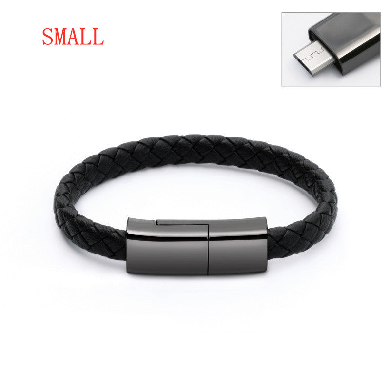 Wearable Bracelet Charging Cable - Fashionable USB to Lightning/Type C/Micro USB Data Cable - Minerva Mart