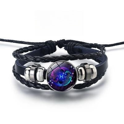 12 Constellations Luminous Bracelet – Starry Sky Glow-in-the-Dark Zodiac Jewelry