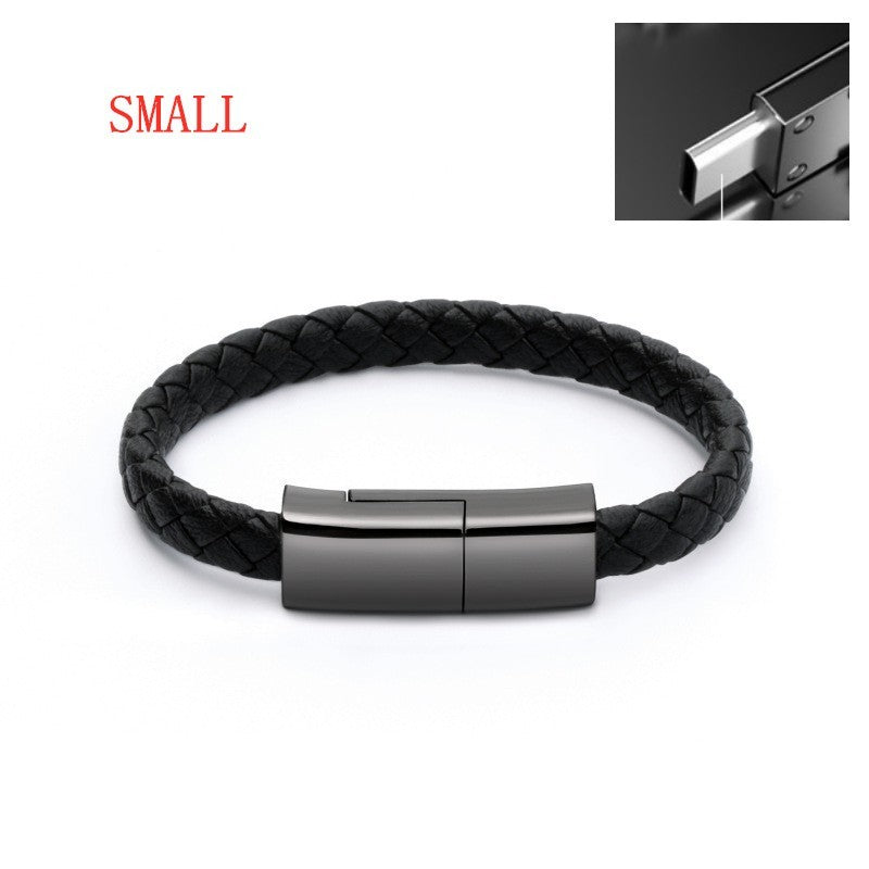 Wearable Bracelet Charging Cable - Fashionable USB to Lightning/Type C/Micro USB Data Cable - Minerva Mart