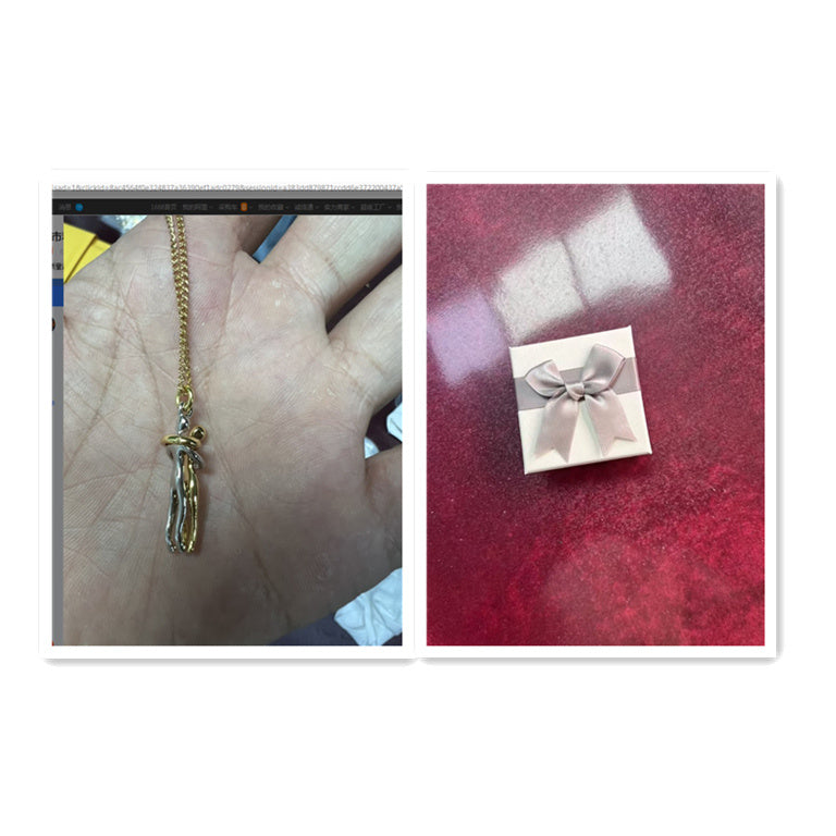 Love Hug Couple Necklace Set – Matching His & Hers Interlocking Pendant Chains - Minerva Mart