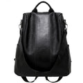 Women's solid color large capacity backpack - Minerva Mart