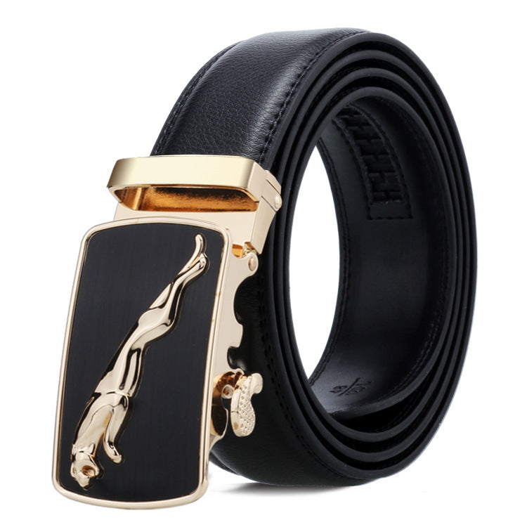 Men’s Automatic Buckle Belt – Classic Business Trouser Belt