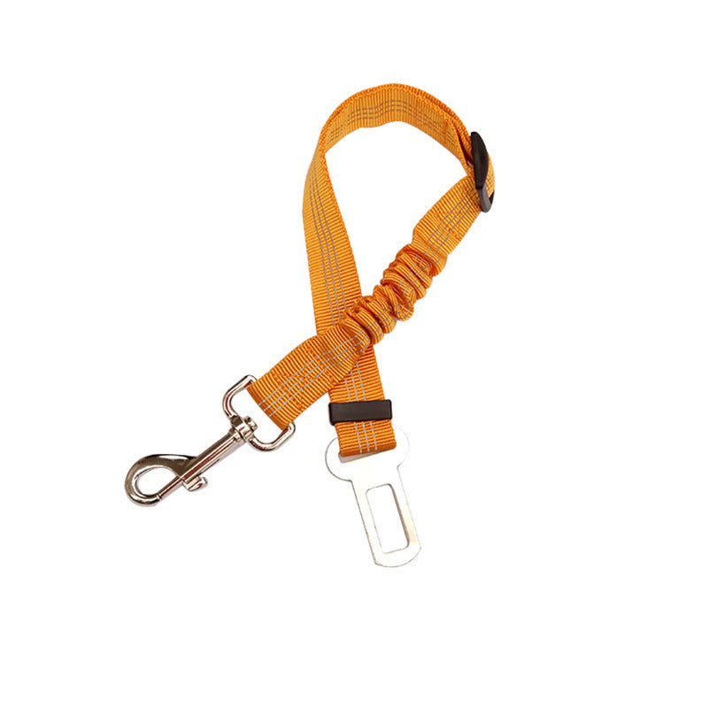 Adjustable Dog Car Seat Belt – Reflective, Elastic, and Secure Travel Harness Lead