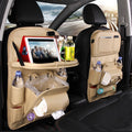 PU Leather Car Seat Organizer – Waterproof & Multifunctional Backseat Storage