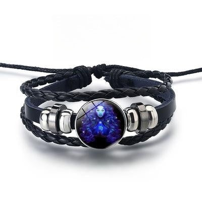 12 Constellations Luminous Bracelet – Starry Sky Glow-in-the-Dark Zodiac Jewelry