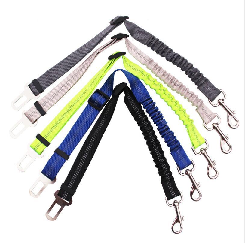 Adjustable Dog Car Seat Belt – Reflective, Elastic, and Secure Travel Harness Lead