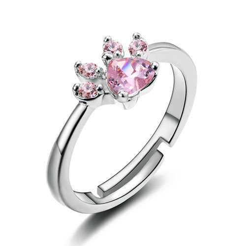 Paw Print Ring Set for Pet Lovers - Minerva Mart