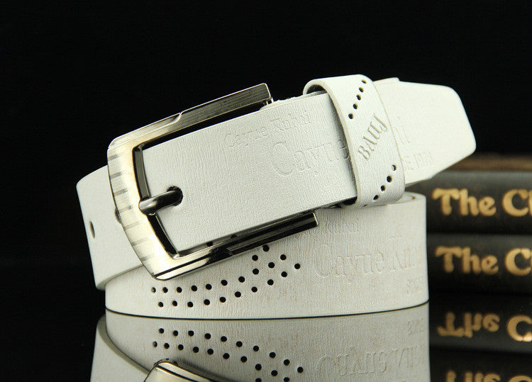 Men’s Retro Hollow Pin Buckle Belt – Casual Style