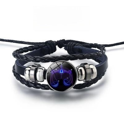 12 Constellations Luminous Bracelet – Starry Sky Glow-in-the-Dark Zodiac Jewelry