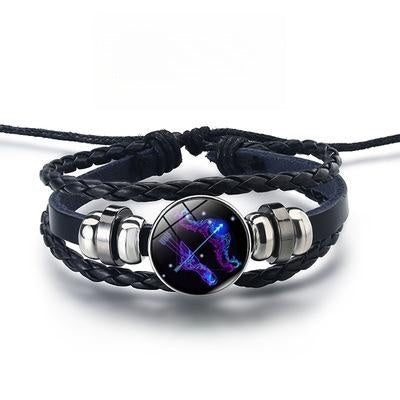 12 Constellations Luminous Bracelet – Starry Sky Glow-in-the-Dark Zodiac Jewelry