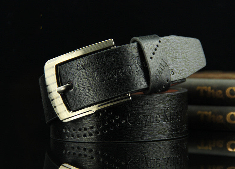 Men’s Retro Hollow Pin Buckle Belt – Casual Style