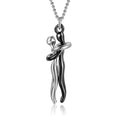 Love Hug Couple Necklace Set – Matching His & Hers Interlocking Pendant Chains - Minerva Mart