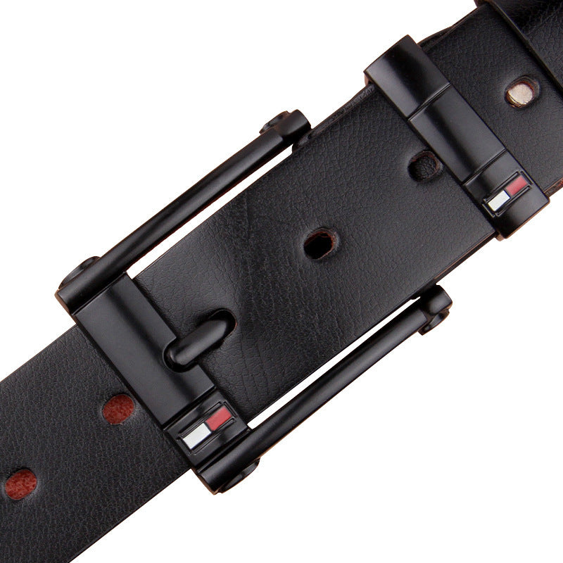 Men’s Vintage Pin Buckle Belt – Classic Fashion Accessory with Antique Finish