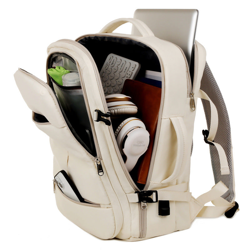 Large Capacity Travel Backpack – Unisex, Multi-Pocket, Laptop & Business Ready