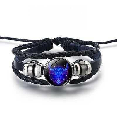 12 Constellations Luminous Bracelet – Starry Sky Glow-in-the-Dark Zodiac Jewelry