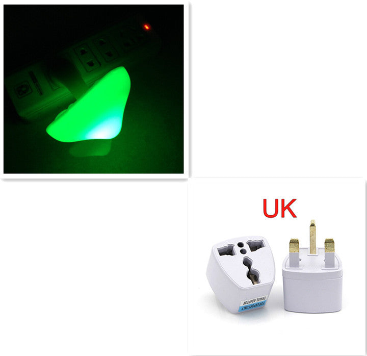 LED Night Light Mushroom Wall Socket Lamp EU US Plug Warm White Light-control Sensor Bedroom Light Home Decoration - Minerva Mart
