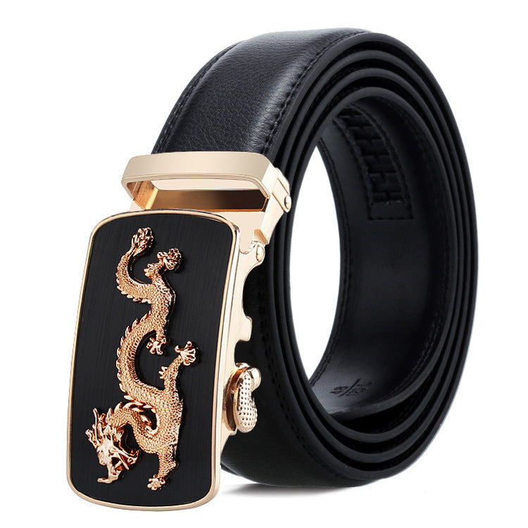 Men’s Automatic Buckle Belt – Classic Business Trouser Belt