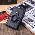 Men's RFID-Blocking Anti-Theft Card Holder – Slim Wallet with Tracker Hole & Quick-Swipe Design - Minerva Mart