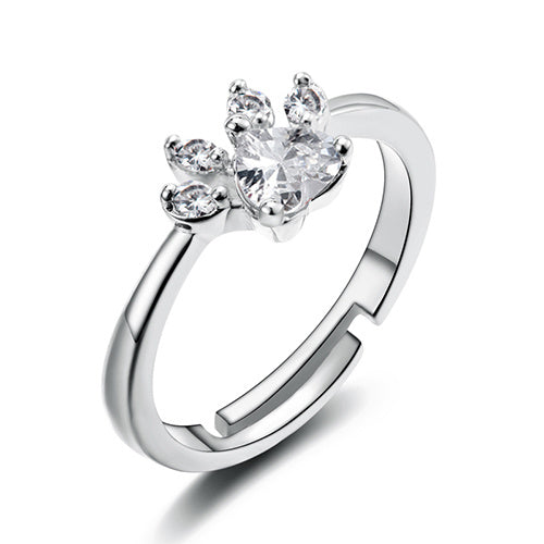 Paw Print Ring Set for Pet Lovers - Minerva Mart