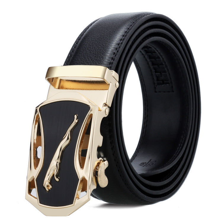 Men’s Automatic Buckle Belt – Classic Business Trouser Belt
