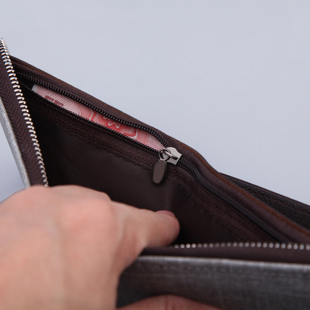 Men’s Canvas Short Wallet – Multifunctional & Compact
