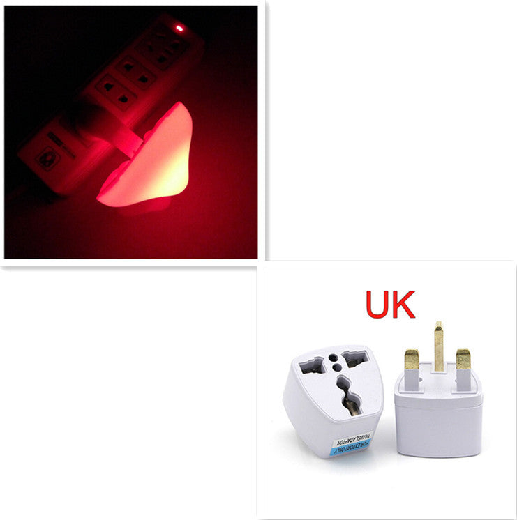 LED Night Light Mushroom Wall Socket Lamp EU US Plug Warm White Light-control Sensor Bedroom Light Home Decoration - Minerva Mart
