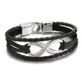 Lucky Figure 8 Leather Bracelet – Timeless Charm & Style
