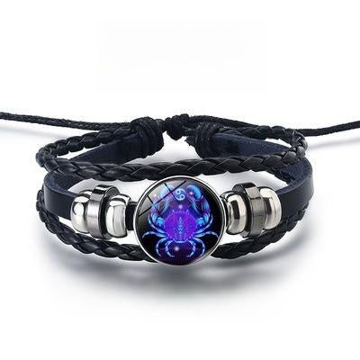 12 Constellations Luminous Bracelet – Starry Sky Glow-in-the-Dark Zodiac Jewelry
