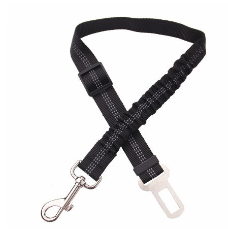 Adjustable Dog Car Seat Belt – Reflective, Elastic, and Secure Travel Harness Lead