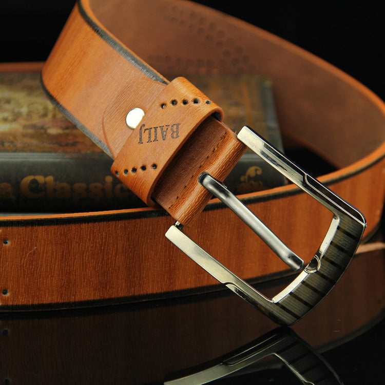 Men’s Retro Hollow Pin Buckle Belt – Casual Style