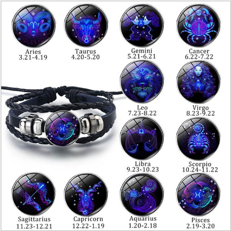 Braided Zodiac Constellation Bracelet – For Men, Women & Kids