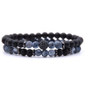 ✨ Micro-Inlaid Zircon & 6mm Natural Stone Beaded Bracelet