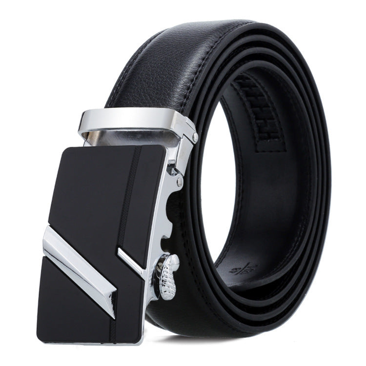Men’s Automatic Buckle Belt – Classic Business Trouser Belt