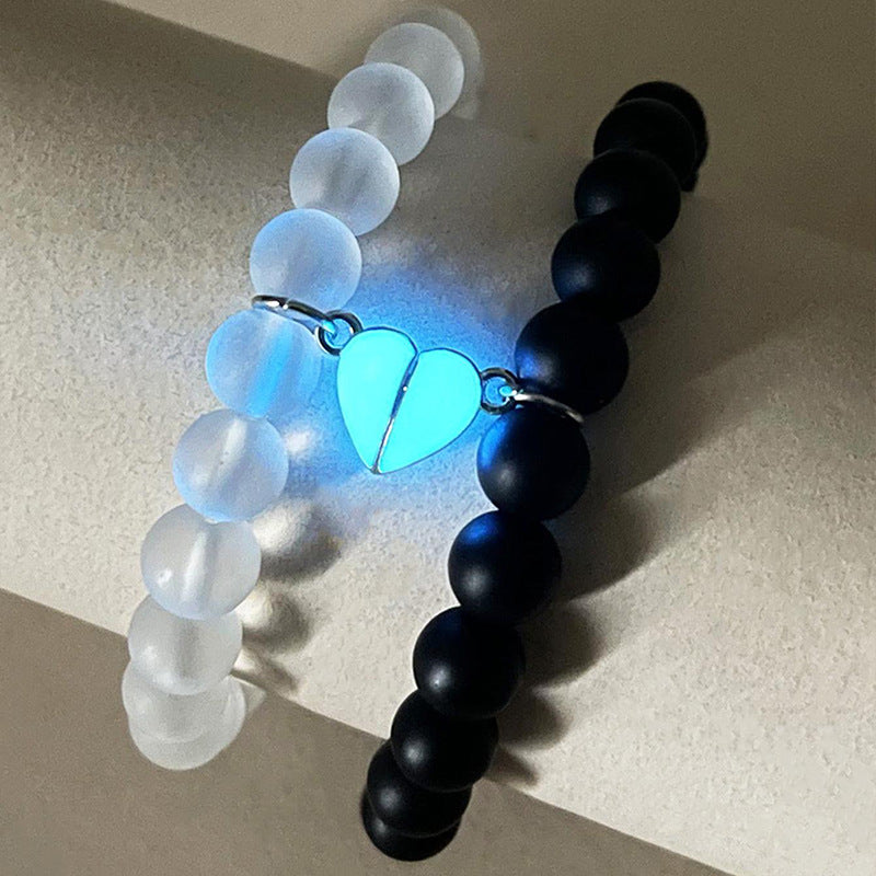 ✨ Glow-in-the-Dark Couple Bracelets – A Magical Bond That Shines Bright! ✨ - Minerva Mart