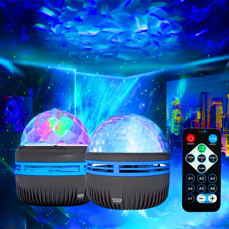 LED Star Galaxy Projector Lamp – Rotating Disco Light for Bedroom & Party Vibes