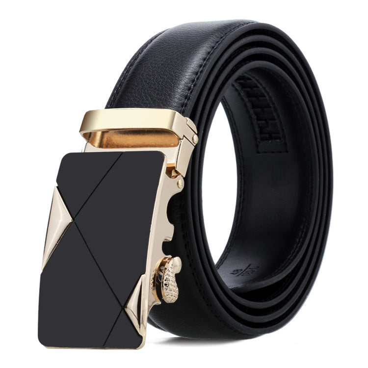 Men’s Automatic Buckle Belt – Classic Business Trouser Belt