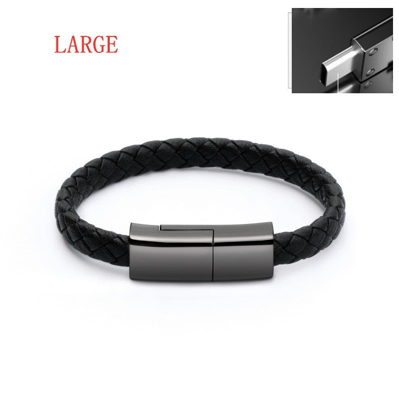 Wearable Bracelet Charging Cable - Fashionable USB to Lightning/Type C/Micro USB Data Cable - Minerva Mart