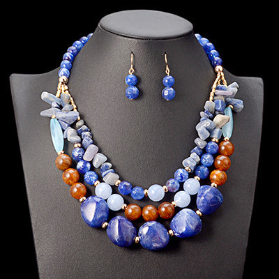 Elegant African Beaded Jewelry Set – Traditional Bridal Wedding Accessories
