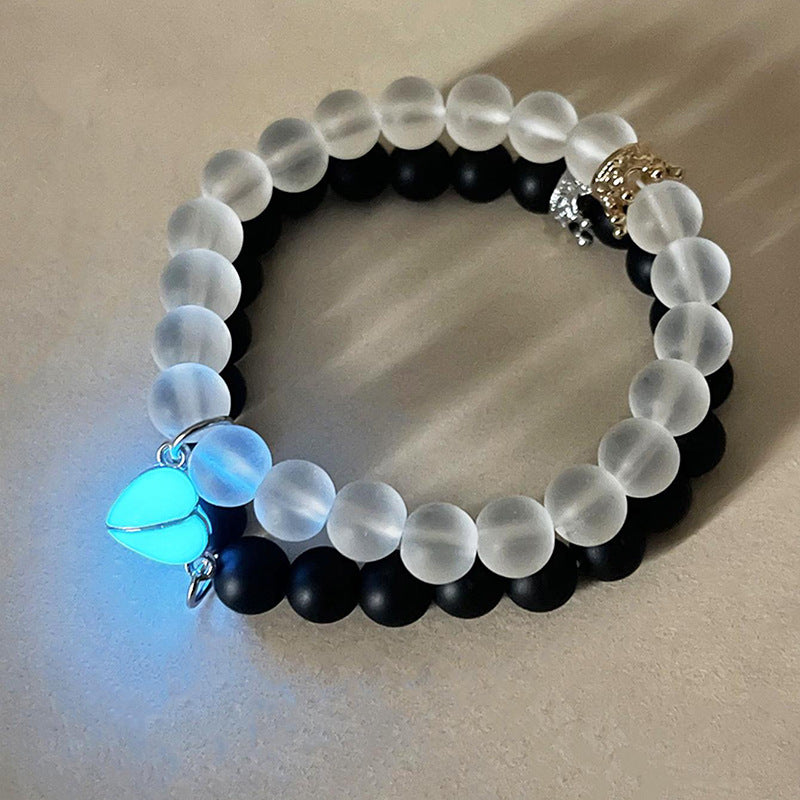 ✨ Glow-in-the-Dark Couple Bracelets – A Magical Bond That Shines Bright! ✨ - Minerva Mart