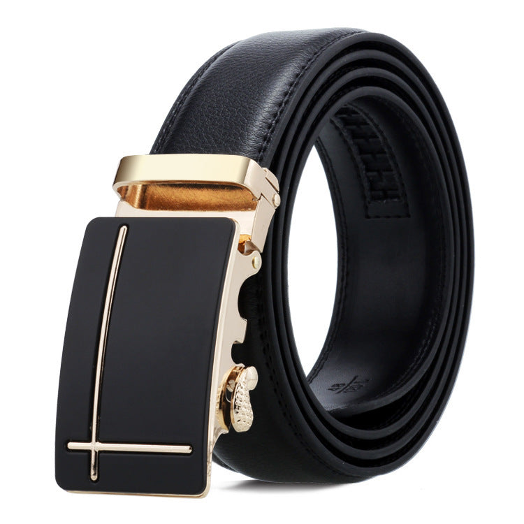 Men’s Automatic Buckle Belt – Classic Business Trouser Belt