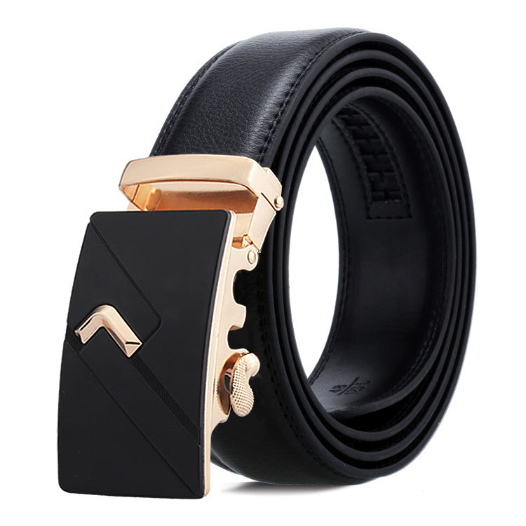 Men’s Automatic Buckle Belt – Classic Business Trouser Belt