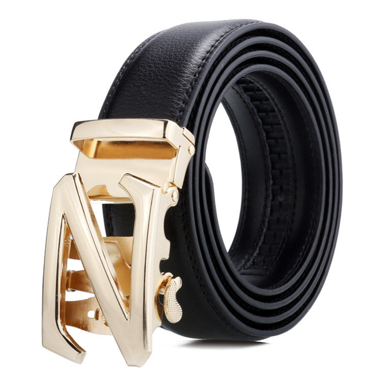 Men’s Automatic Buckle Belt – Classic Business Trouser Belt