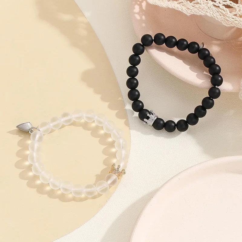 ✨ Glow-in-the-Dark Couple Bracelets – A Magical Bond That Shines Bright! ✨ - Minerva Mart