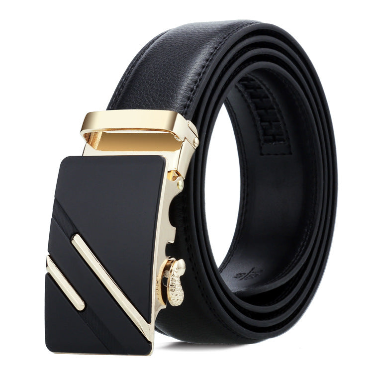 Men’s Automatic Buckle Belt – Classic Business Trouser Belt