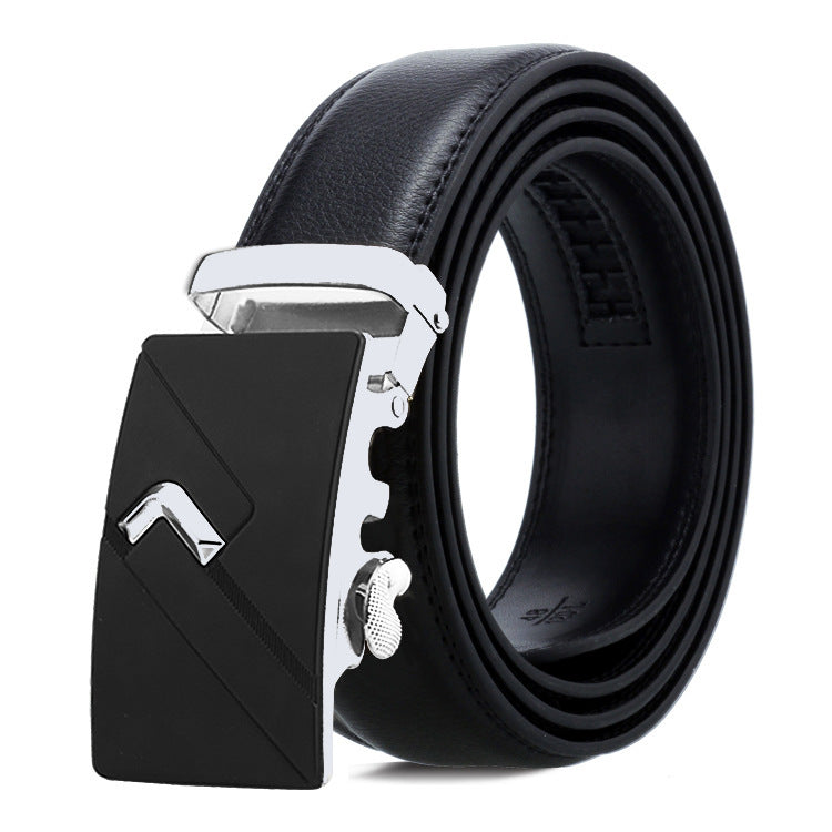 Men’s Automatic Buckle Belt – Classic Business Trouser Belt
