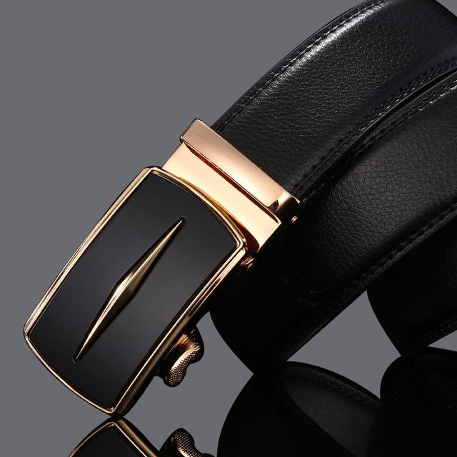 Men’s Automatic Buckle Belt – Classic Business Trouser Belt